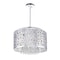 Cwi Lighting Bubbles 6 Light Drum Shade Chandelier With Chrome Finish 5536P16ST - alternate 1